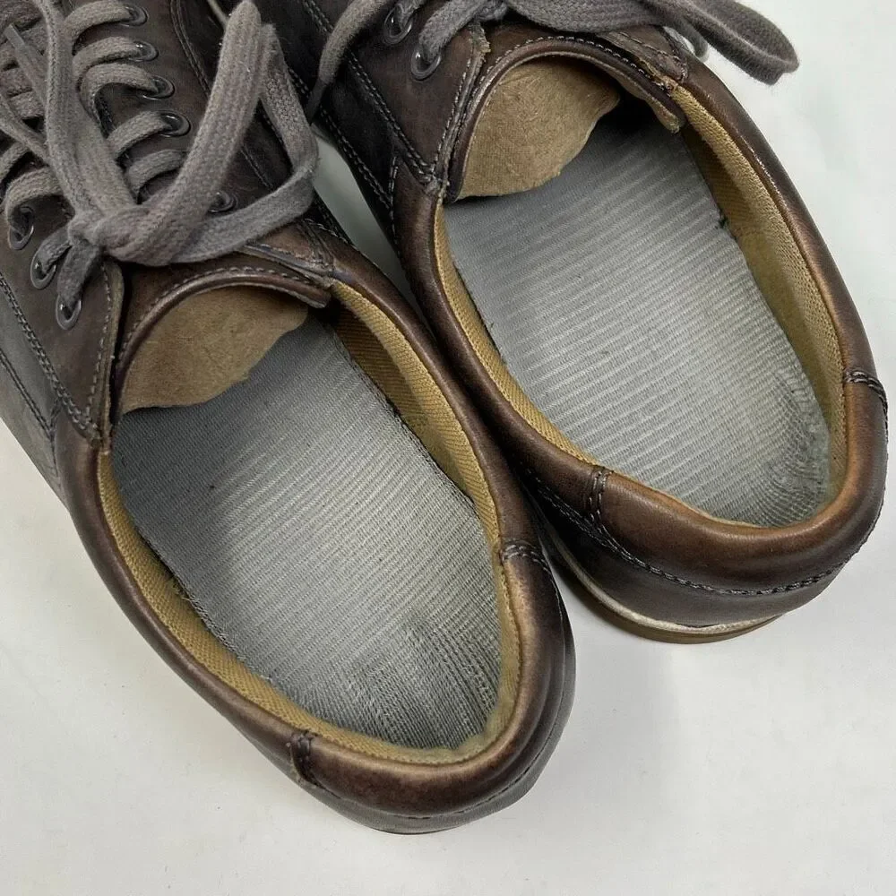 Cole Haan Vartan Sport Oxfords Leather Sneakers Mens Sz 10 Ironstone Brown Gray